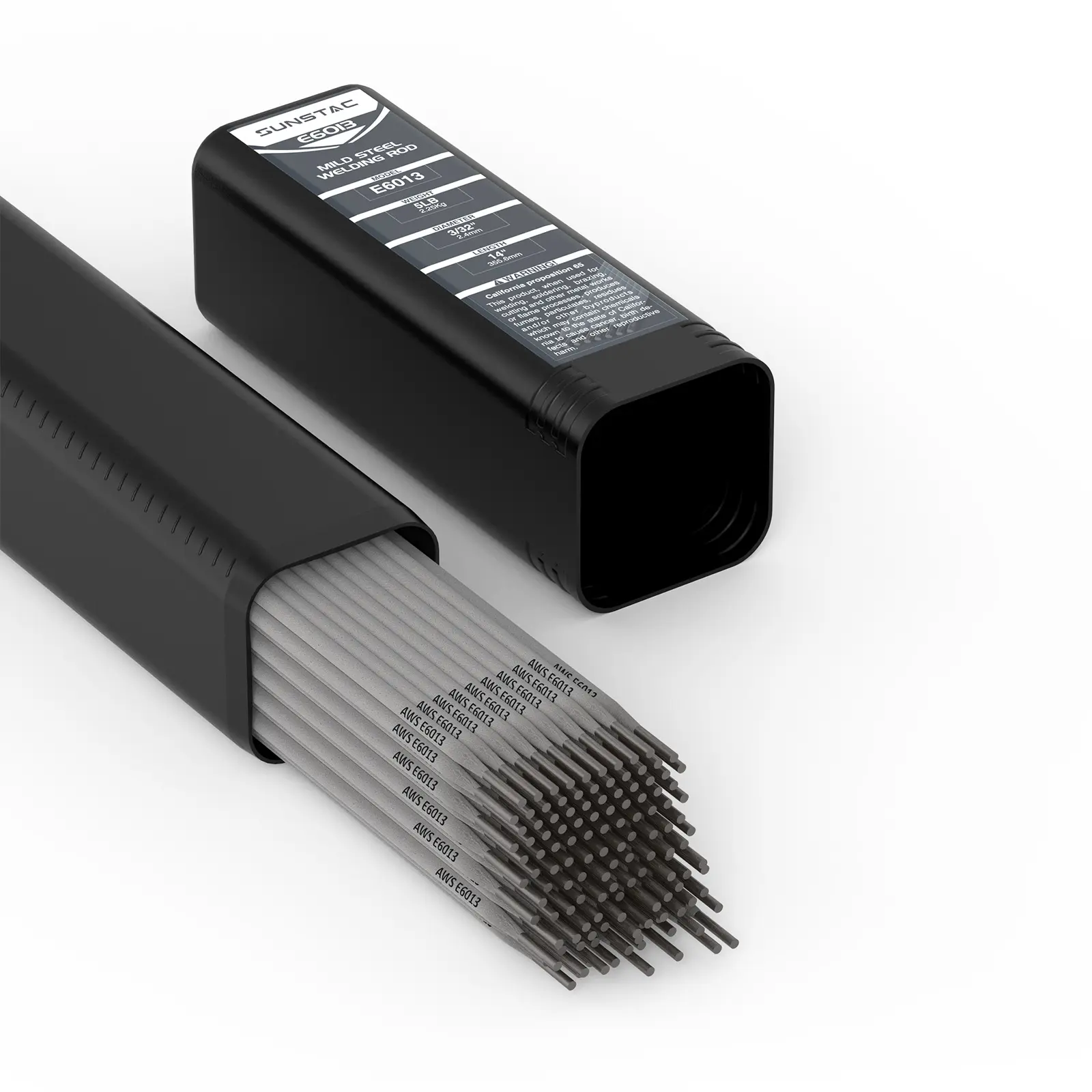 Sunstac E6013 5LB Welding Rods 3/32" 1/8" x 14", Carbon Mild Steel Stick Electrodes ARC Welding Supplies