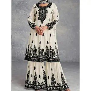 Muslim Women Ethnic Style Fashion Casual Belted Printed Abaya Set Top + Pants, Long Sleeve Button Front, Summer