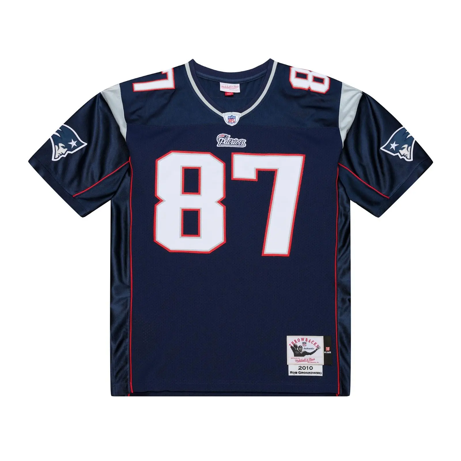 Rob Gronkowski New England Patriots 2010 Navy Authentic Jersey NFL Throwback Mitchell & Ness