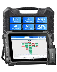 TOPDON ONE Bidirectional Scan Tool, 10.1" OBD2 Scanner with Bluetooth 5.0, J2534 Pass-Thru, ECU Coding, Over 50 Resets, Topology Mapping Diagnostic Scanner for All Vehicles