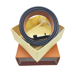 Men's classic belt,women's fashionable belt, printed belt, included in gift box Leather Belts Adjustable Belt