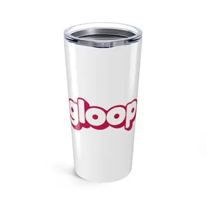 Gloop Logo Tumbler 20oz | Pink Bubble Letter Drinkware