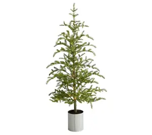 Nearly Natural 20-in Cedar Pine Tree in Decoratve Planter