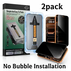 2 Pack 28° Anti-Spy Privacy Tempered Glass Screen Protector For iPhone 17 16 15 14 13 12 11 Pro Max 9H Shockproof Bubble Free Easy Install  friendly film