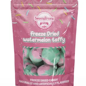 Freeze dried watermelon taffy Snack Natural candy freeze dried candy Fruit Flavored Sweet