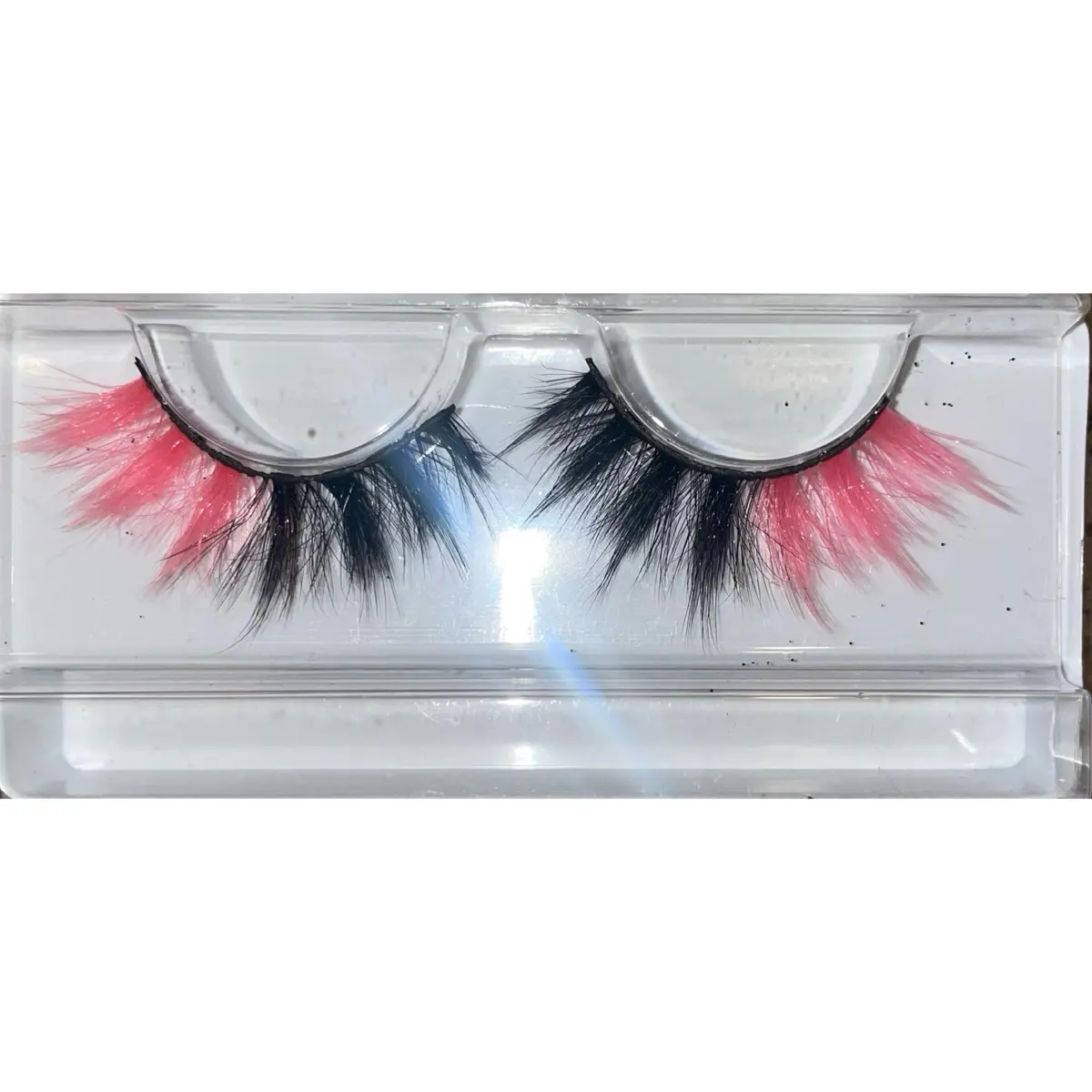 Eyelash Strips with bright red color