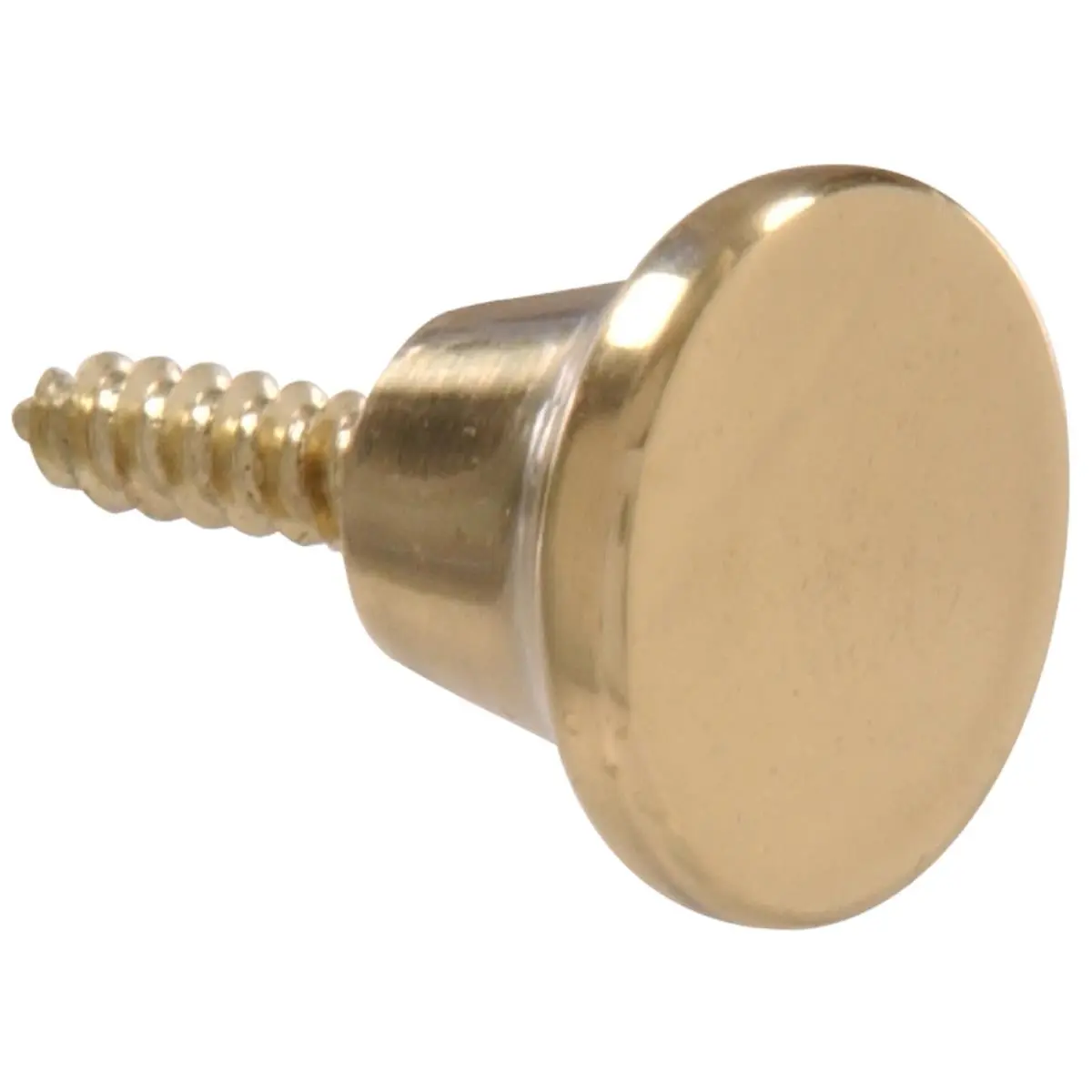 Carded - Mini Knobs, Brass Plated - 0.5 in.
