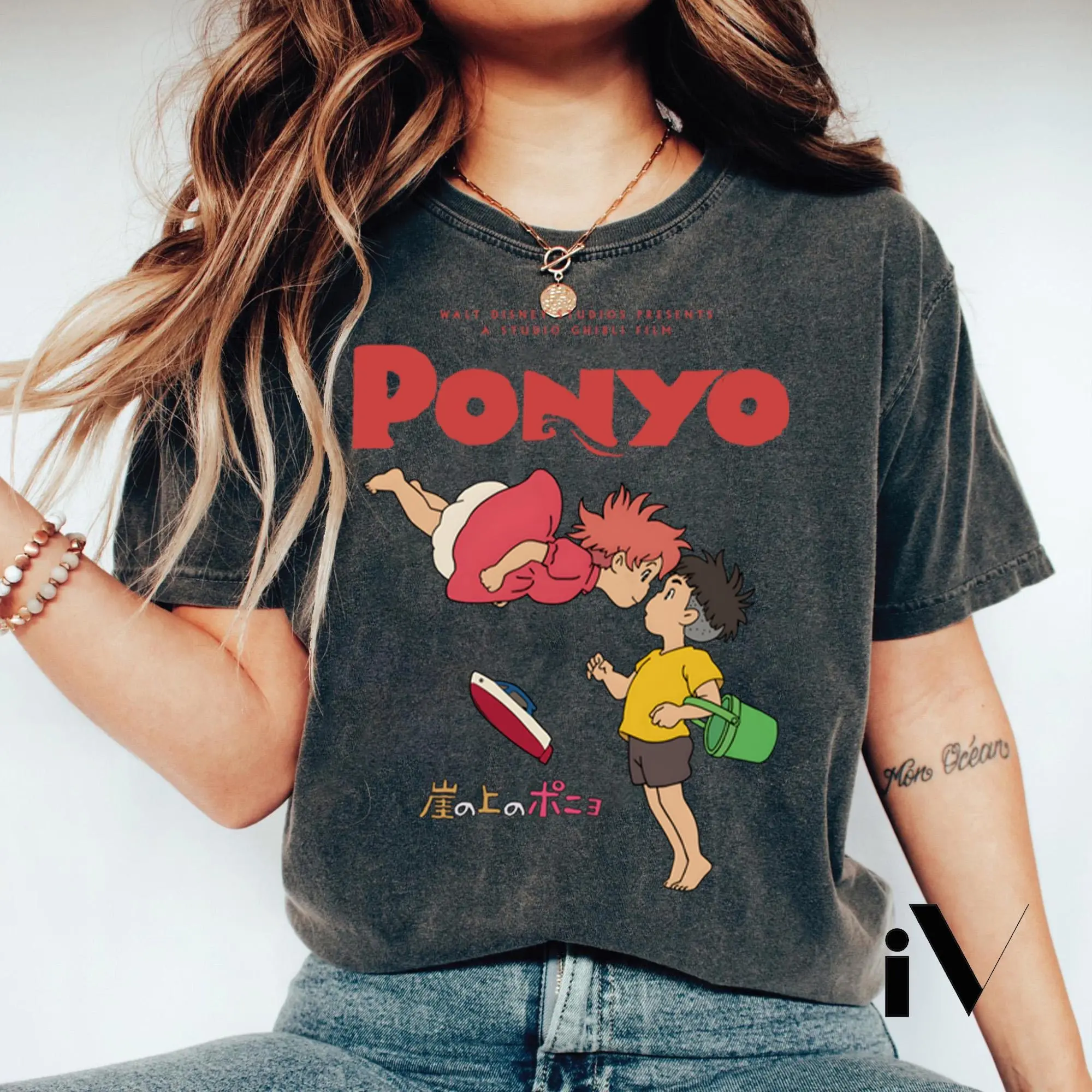 Ponyo Ghibli T-Shirt, Ghibli Shirt, Hayao Miyazaki Studio Ghibli Shirt, Totoro Shirt, Miyazaki Hayao Shirt, Anime Ponyo, Ponyo Ghibli Film