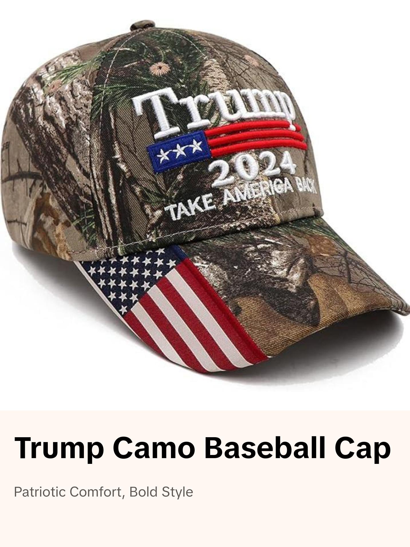 Trump 2024 Camouflage Baseball Hat