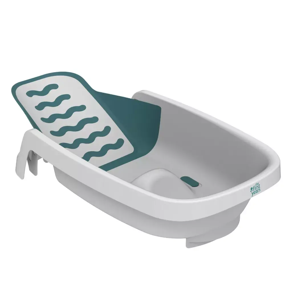 The First Years Sure Comfort 4-in-1 Reclining Newborn to Toddler Baby Bathtub - White The First Years Sure Comfort 4-in-1 Reclining Newborn to Toddler Baby Bathtub - White