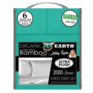 KING SIZE ORGANIC BAMBOO 6 PIECE BEDSHEET