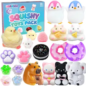 Taba Squishy 21Pack, Fufu Squishies Stress Relief Sensory Gift Set Silicone Toys for Kids , Teens & Adults Party Favors, Birthday Gifts, Graduation Gifts, Christmas Stocking Stuffers