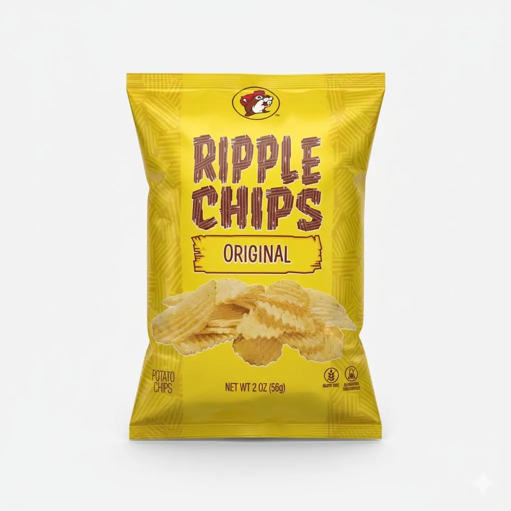 Buc-ee's Original Ripple Chips, Crispy Snack