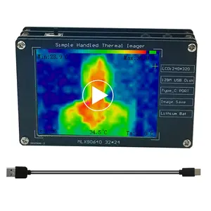 Upgraded MLX90640 Portable Infrared Thermal Imager High Accuracy Non-Contact Temperature Measurement Thermal Sensor Camera with Built-in Battery