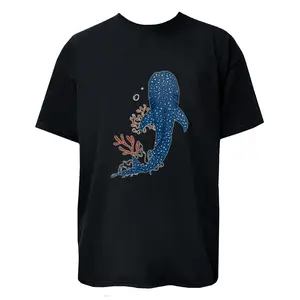 Blue Whale Under The Sea Graphic T-Shirt Unisex Tee Women Men