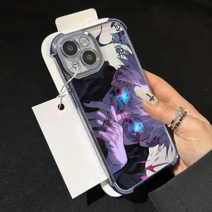 Anime J-Jujutsu K-Kaisen Gojo Plating Phone Case ,Transform Your iPhone for Halloween Fun! For iPhone 17, 16, 15, 14, 13, 12, 11 Pro Max Plus Air Fan's Phone Case Cover - Great Gifts!