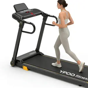 Walking Pad Treadmill with Handle Bar and Incline, Foldable Compact Treadmill for Home Workout, Quiet Portable Under Desk Treadmill for Office, Walking, Cardio and Daily Fitness