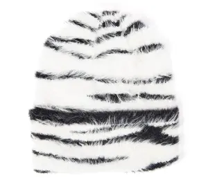 San Diego Hat Co. Zebra Print Cuffed Beanie