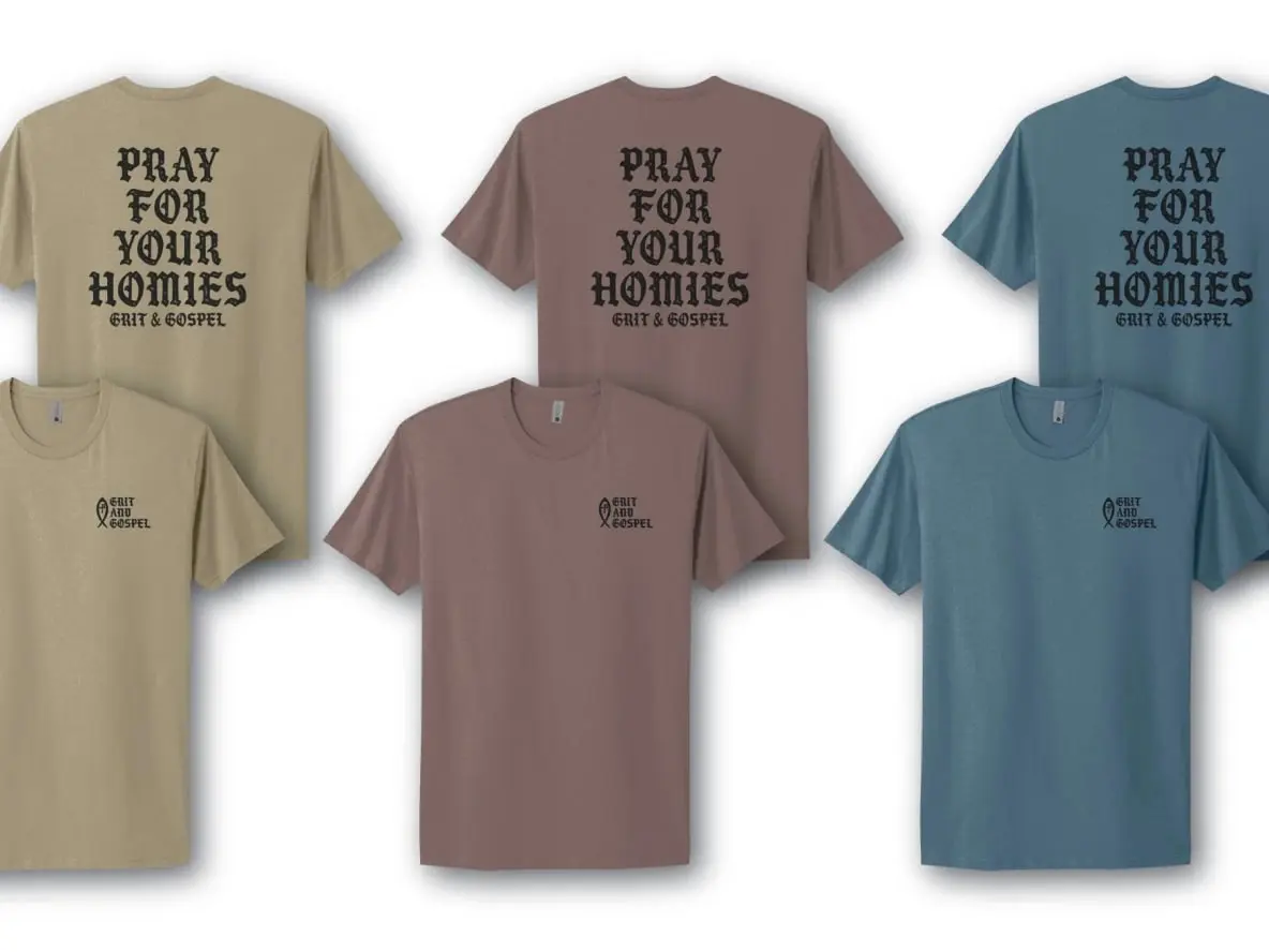 Pray For Your Homies Comfort Colors T-Shirt – Cotton Faith-Based Christian Tee Vintage