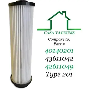 Hoover Windtunnel, Empower, Savvy; Washable & Reusable Long-Life HEPA Filter Fits Hoover Windtunnel, Empower, Savvy; OEM Hoover Part # 40140201 43611042 42611049 Type 201 by Electrolux HCP