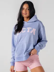 ACTA Boyfriend Hoodie - Lightweight Terry Material Oversized Fit with Deep Hood & Front Pocket