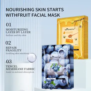 Fruit facial mask, sheet mask, moisturizing and hydrating facial mask