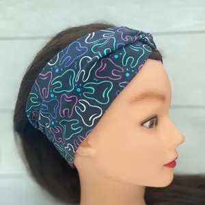 CookiesThreads Dental twist headband with teeth outlined