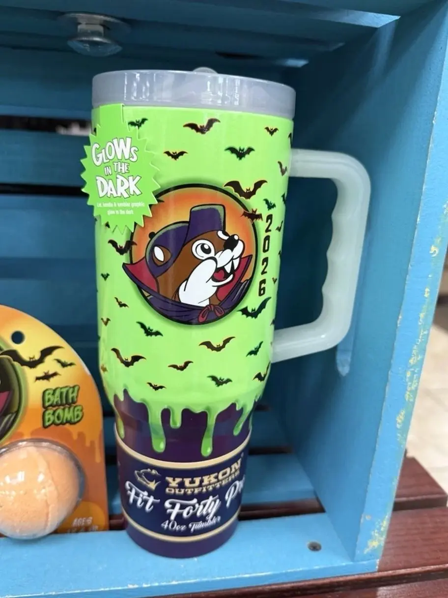 2026 NEW Buc-ee’s Halloween Glow N' The Dark Tumbler 40oz With Handle