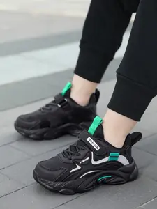 Trendy Classic Sporty Casual Shoes, Lightweight Comfortable Campus Outdoor Running Shoes, PU Leather Eva Sole, All Seasons, Jogging Shoes