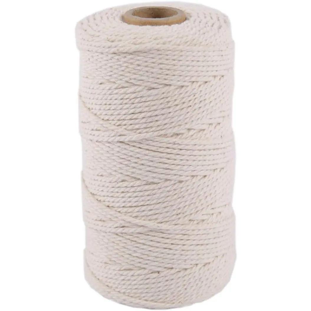Butchers Cotton Twine String 2mm Food Safe Cooking Twine for Bakers Meat Roasting Gift Wrapping Crafting & Knitting