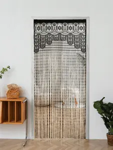 Boho Macrame Lace Door Curtain - Bohemian Room Divider
