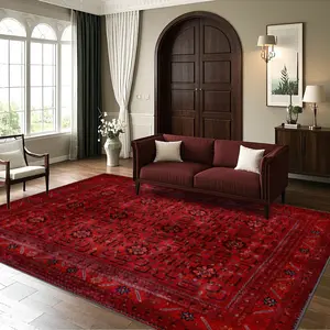 Velvet + Soft and Comfortable European Ethnic Classic Traditional Pattern Print Carpet, Home Decoration Carpet, Living Room Large Carpet Sofa Cushion Door Mat Coffee Table Mat Bedroom Carpet Bedside Carpet