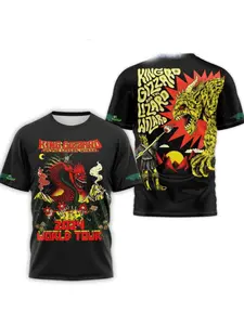Gisgatt and Lizard Wizard 2024 World Tour Concert Commemorative AOP 3D T-Shirt -