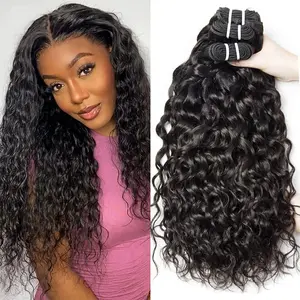 Msgem Hair Water Wave Bundles 16A Grade High Quality 100% Human Hair Bundles 3PCS/LOT or 4PCS/LOT Natural Color Easy to Manage #SummerWins#DealsForYouDays#tiktokshopdealsforyoudays