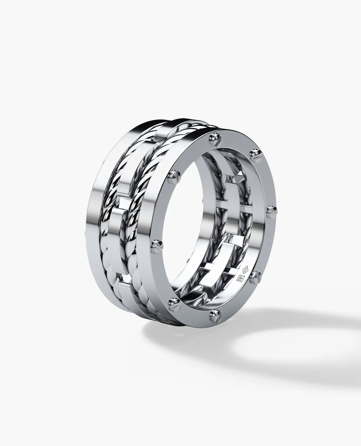 Ready to Ship - ROPES Platinum Ring