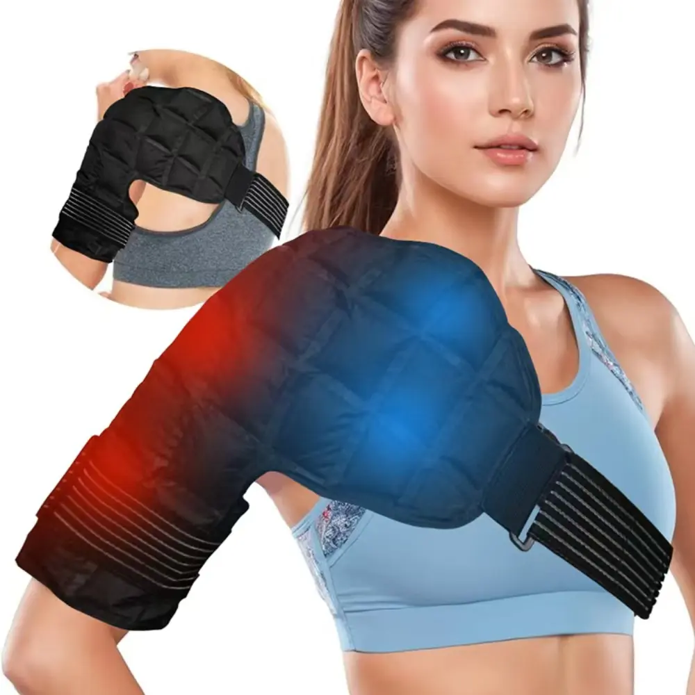 1Pc Multifunctional Shoulder Brace, Ice Pack, Wearable Cold Pack, Reusable Pain Relief Shoulder Pad, Ideal for Rotator Cuff Care