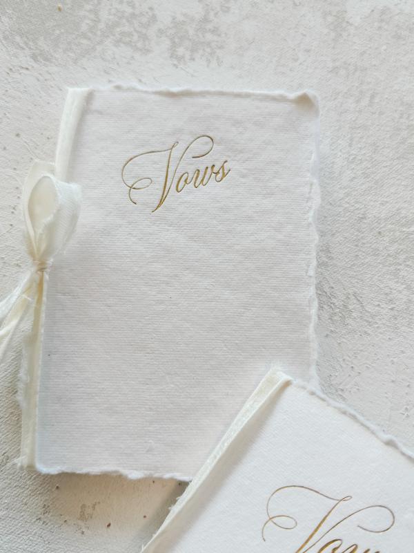 White Wedding Vow Book | Style 220 | Set of 2