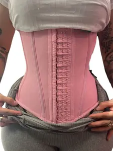 1034A deluxe Corset Waist Trainer with front Hooks