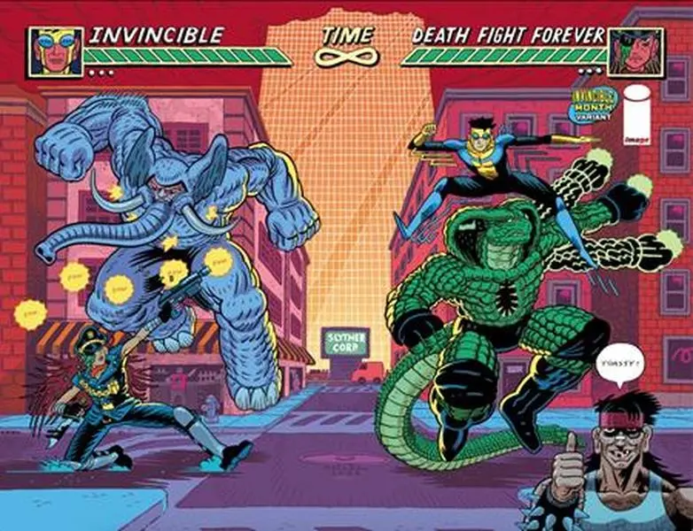 DEATH FIGHT FOREVER #2 (OF 5) CVR D ANDREW MACLEAN INVINCIBLE TEAM UP WRAPAROUND VAR (MR)