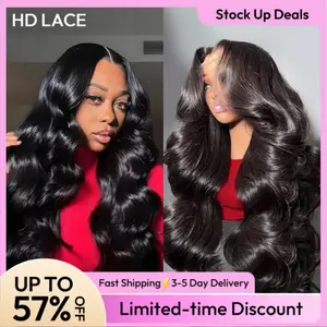 [HD LACE] 250% Density Asteria Hair Loose Body Wave HD Lace Human Hair Wigs 13x4 Lace Front Wigs Pre-Bleached Fluffy Wig Ready To Go Glueless Wig