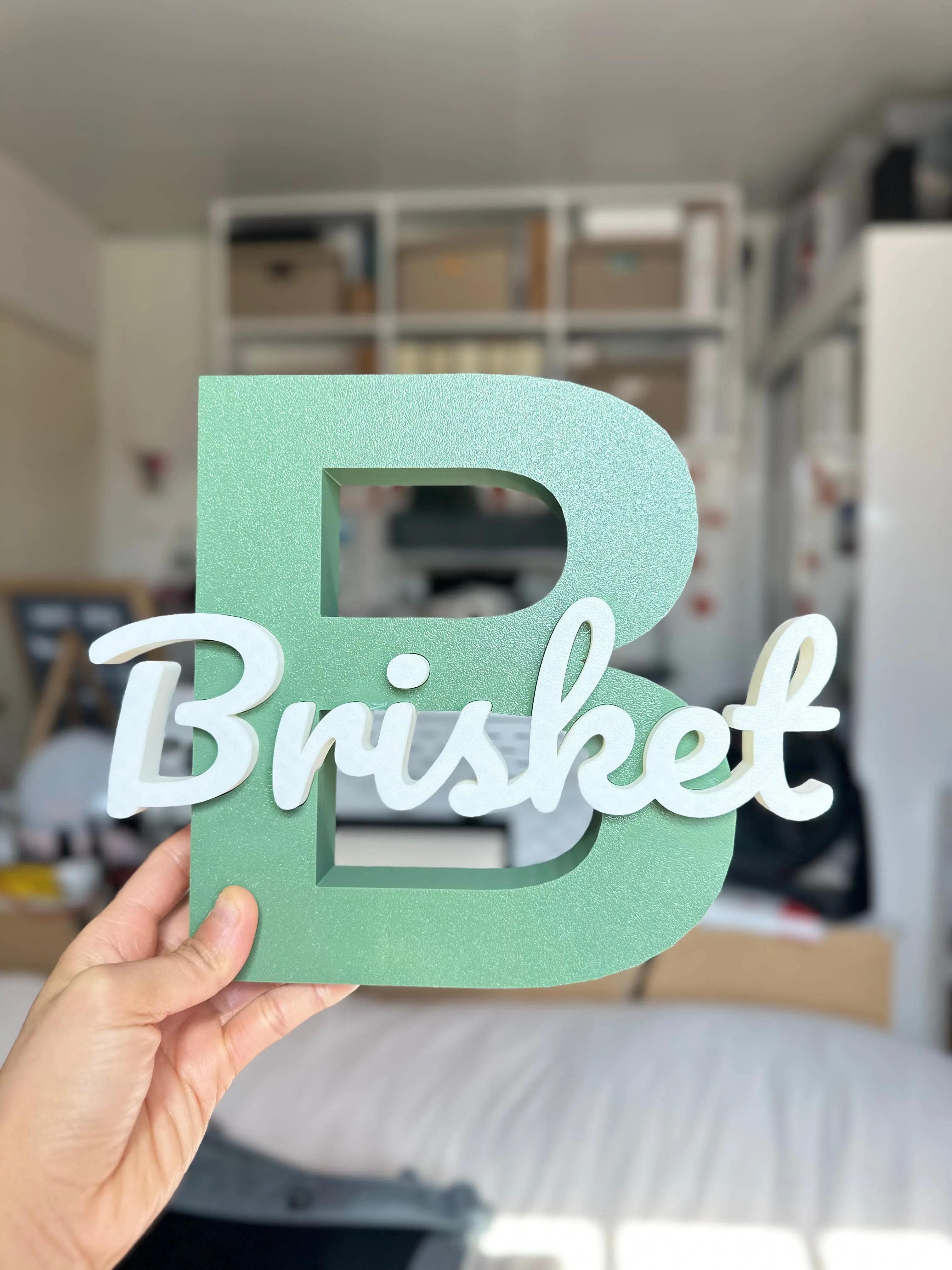 Personalized 3D Printed Name Sign | Custom Initial Name Decor