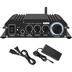 K3118-2.1  5.0 Stereo Digital Receiver Amplifier 2.1  Mini Hi-Fi Class D Amp 30 Watt x 2 Channels + 80 Watt Subwoofer for  TV DIY Auto Outdoor Passive Speakers Subwoofer