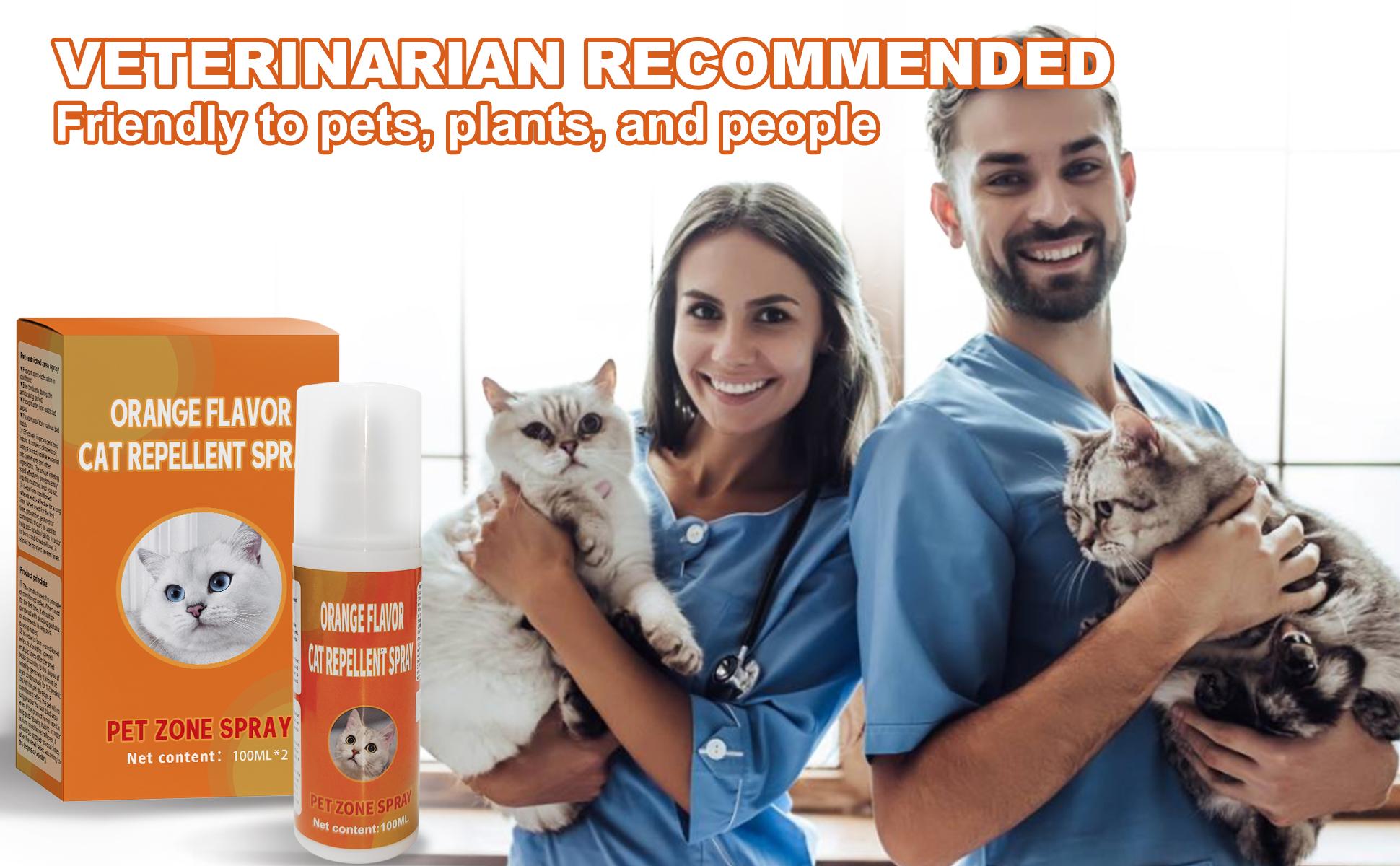 Cat Deterrent Spray for Indoor and Outdoor, Cat Scratch Deterrent for Furniture Protection, Anti Marking Deterrent for Sofas and Carpet, Natural Ingredients (100 ml*2)