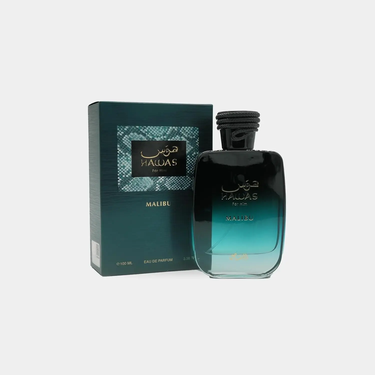 Hawas Malibu Eau de Parfum Spray 100ml (3.38 OZ) for Men by Rasasi