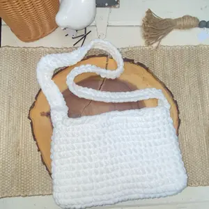 Super Soft Crochet Cloud Shoulder Bag