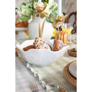 White Cabbage Serving Bowls