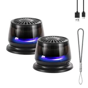 Magnetic Wireless Bluetooth Mini Speaker with RGB Lights, TWS Function, Phone Stand, Strong Bass Stereo Sound,Compatible with  iPhone, iPad,Nexus,Laptops and More - Home/Outdoor Smartphone Audio Audio Smartphone