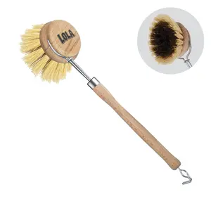 "The Original" Pot & Pan Brush - Brass Wire & Tampico