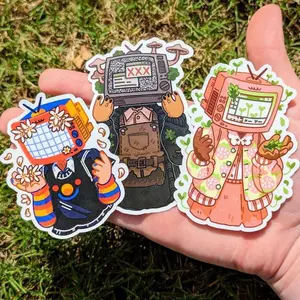 TV Head Cute Stickers