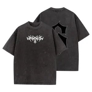 1Bleach Espada "Grimmjow" Number 6 Vintage Washed Black Anime Oversized T-Shirt